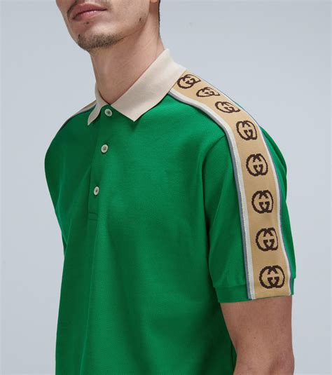 polo gucci curi con ali|gucci g stripe polo.